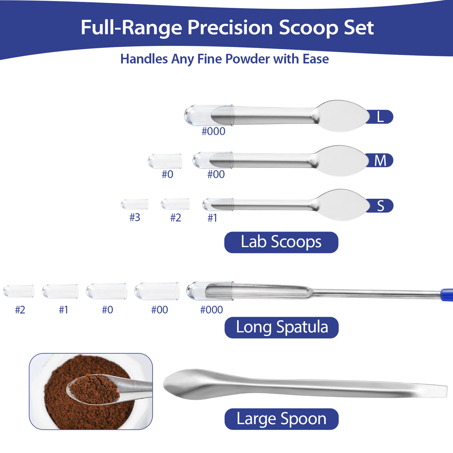 Apxton Capsule Filling Kit with Micro Funnels, Capsules Filling Kit for DIY Capsule Filling, Home & Lab Tools with Medicine Spoon, Lab Scoops, Powder Tamper, Capsules Holder, Size 000 00 0 1 2 3