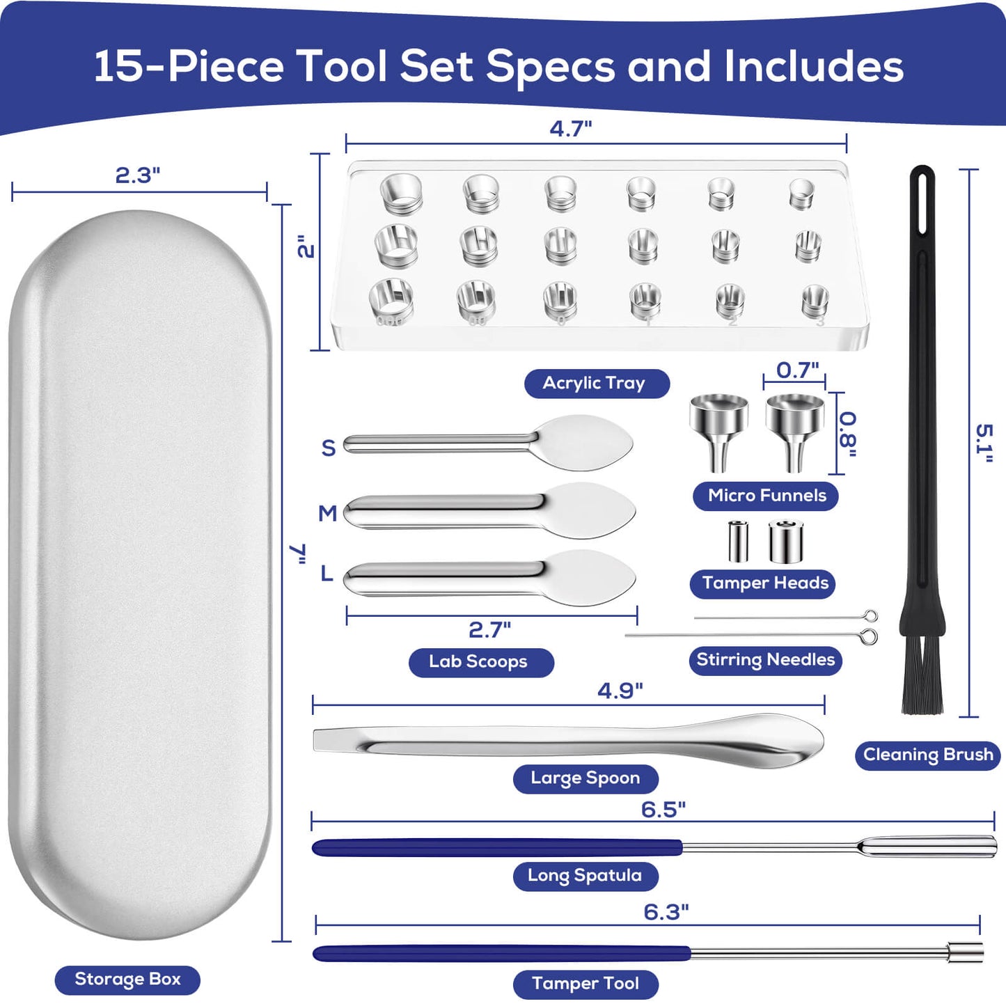 Apxton Capsule Filling Kit with Micro Funnels, Capsules Filling Kit for DIY Capsule Filling, Home & Lab Tools with Medicine Spoon, Lab Scoops, Powder Tamper, Capsules Holder, Size 000 00 0 1 2 3