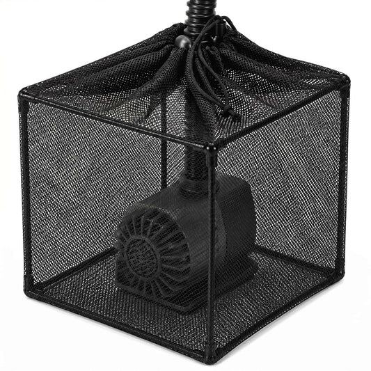 Apxton Pond Pump Filter Bag, Heavy-Duty Nylon Mesh with Frame & Drawstring | High Flow Rate Strainer for Outdoor Ponds, Koi Ponds, Water Gardens – Works as Filter Box (10 Inch)